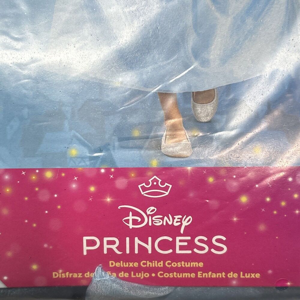Disney Princess Cinderella Deluxe Child Costume By Disguise Size S 6 6X NEW - Picture 8 of 8